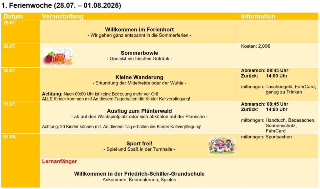 1. Woche